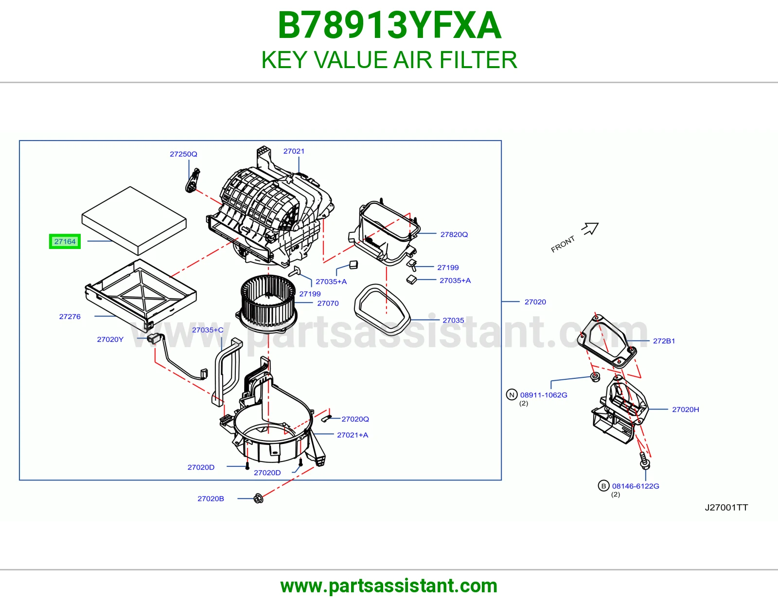فلتر مكيف B78913YFXA