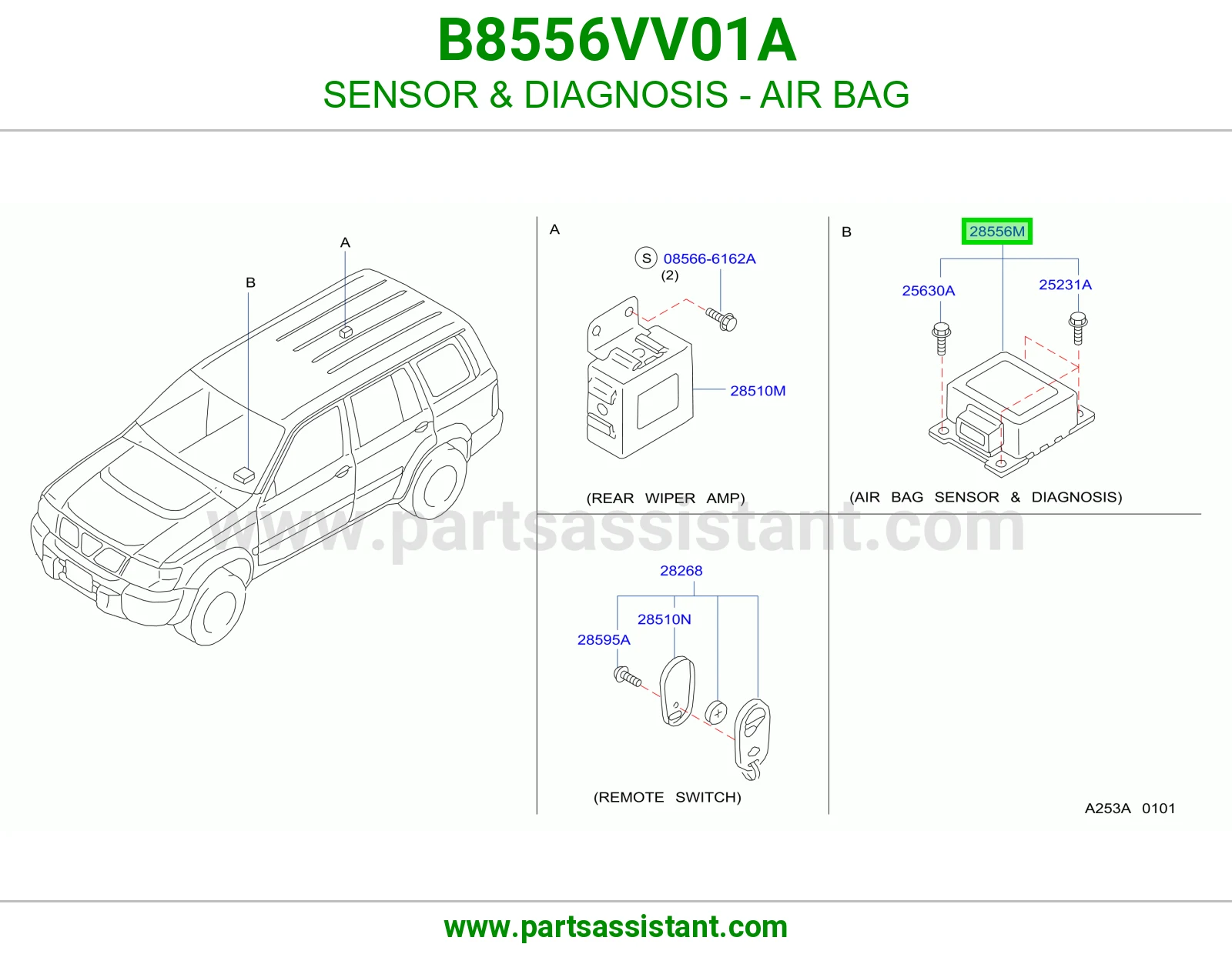حساس تشخيص ايرباق B8556VV01A