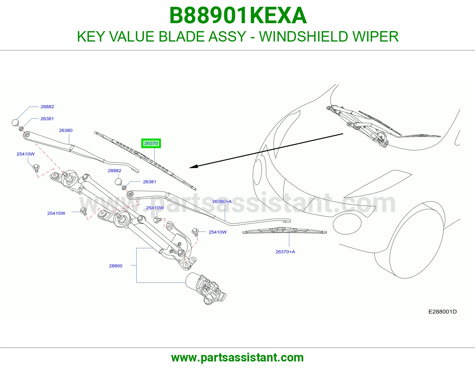 مساحه B88901KEXA