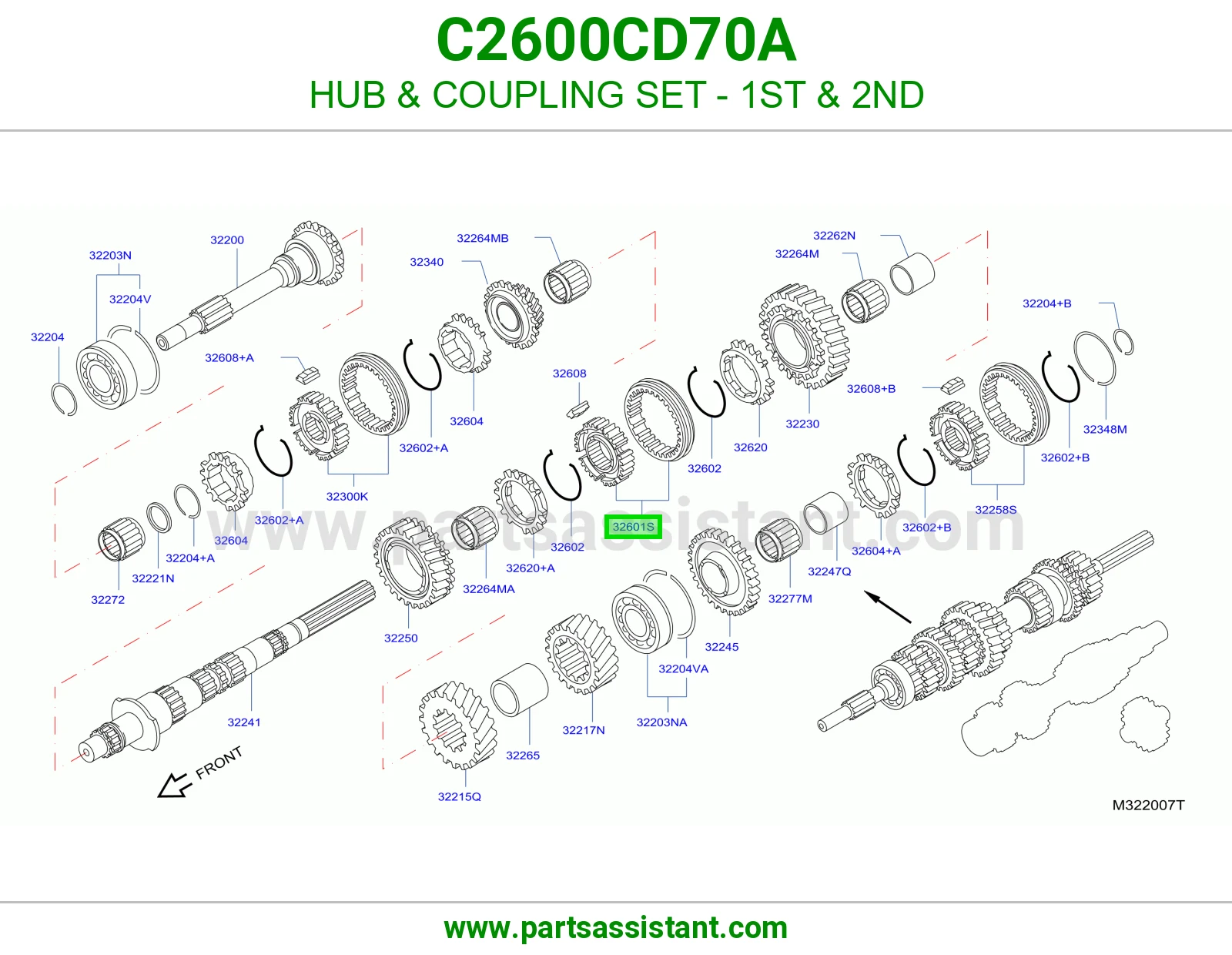 فلنجة طقم وصلة أول ثاني C2600CD70A