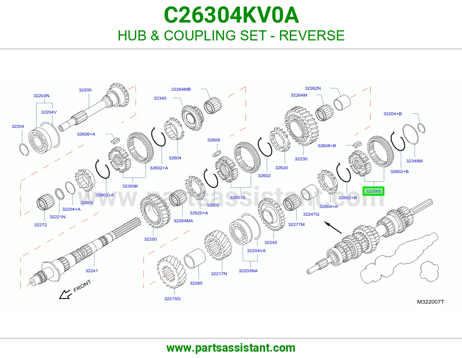فلنجة طقم وصلة ريوس C26304KV0A