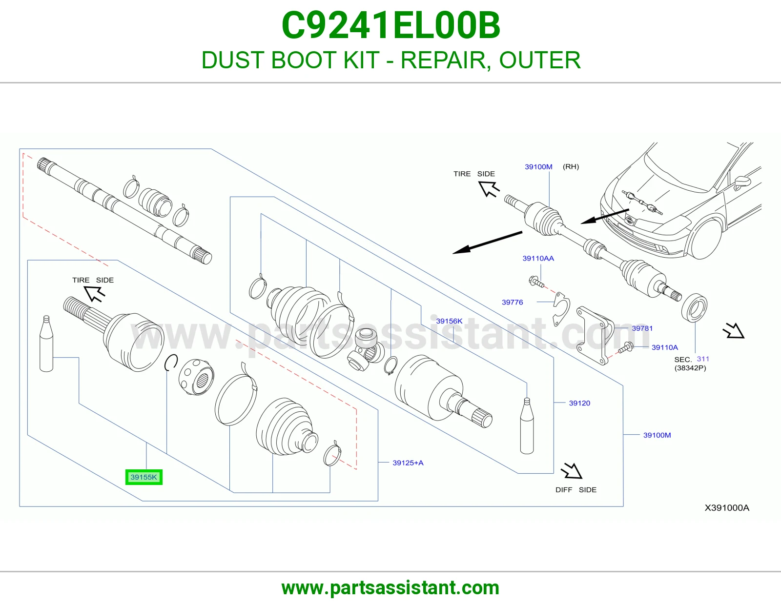 ربله عكس خارجي C9241EL00B