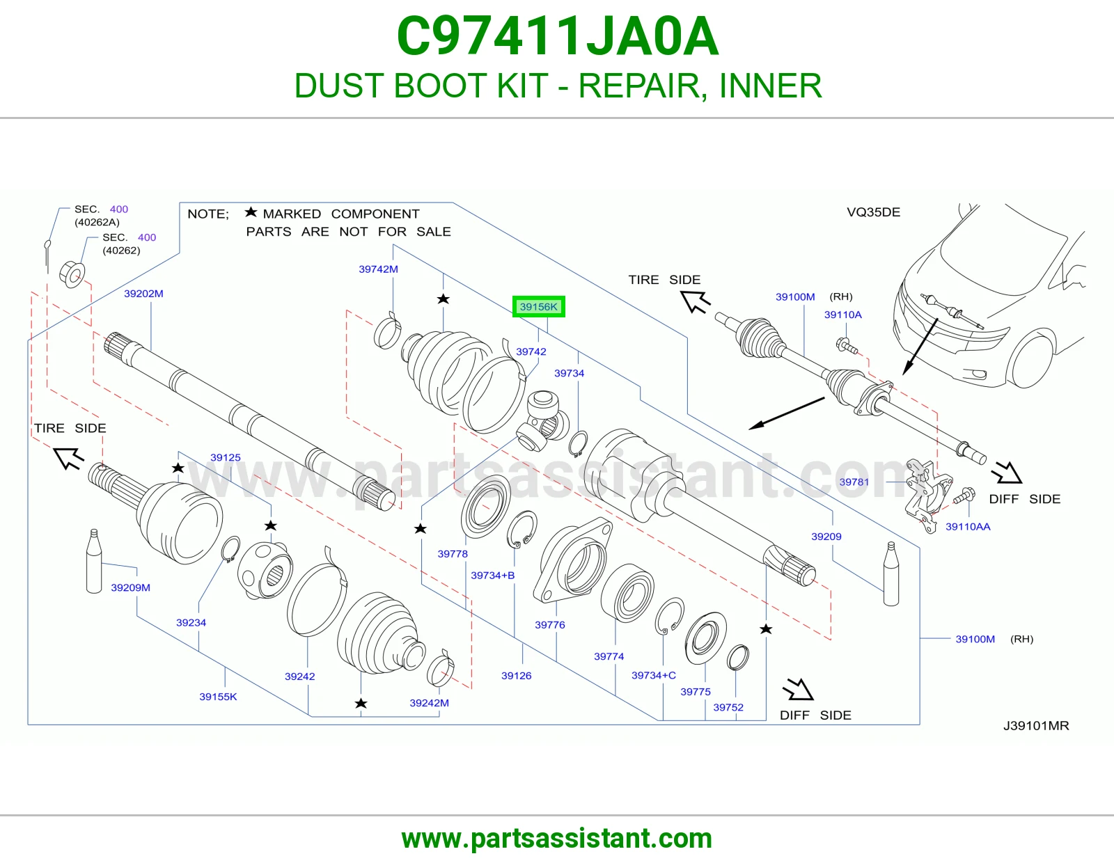 ربله عكس داخلي C97411JA0A