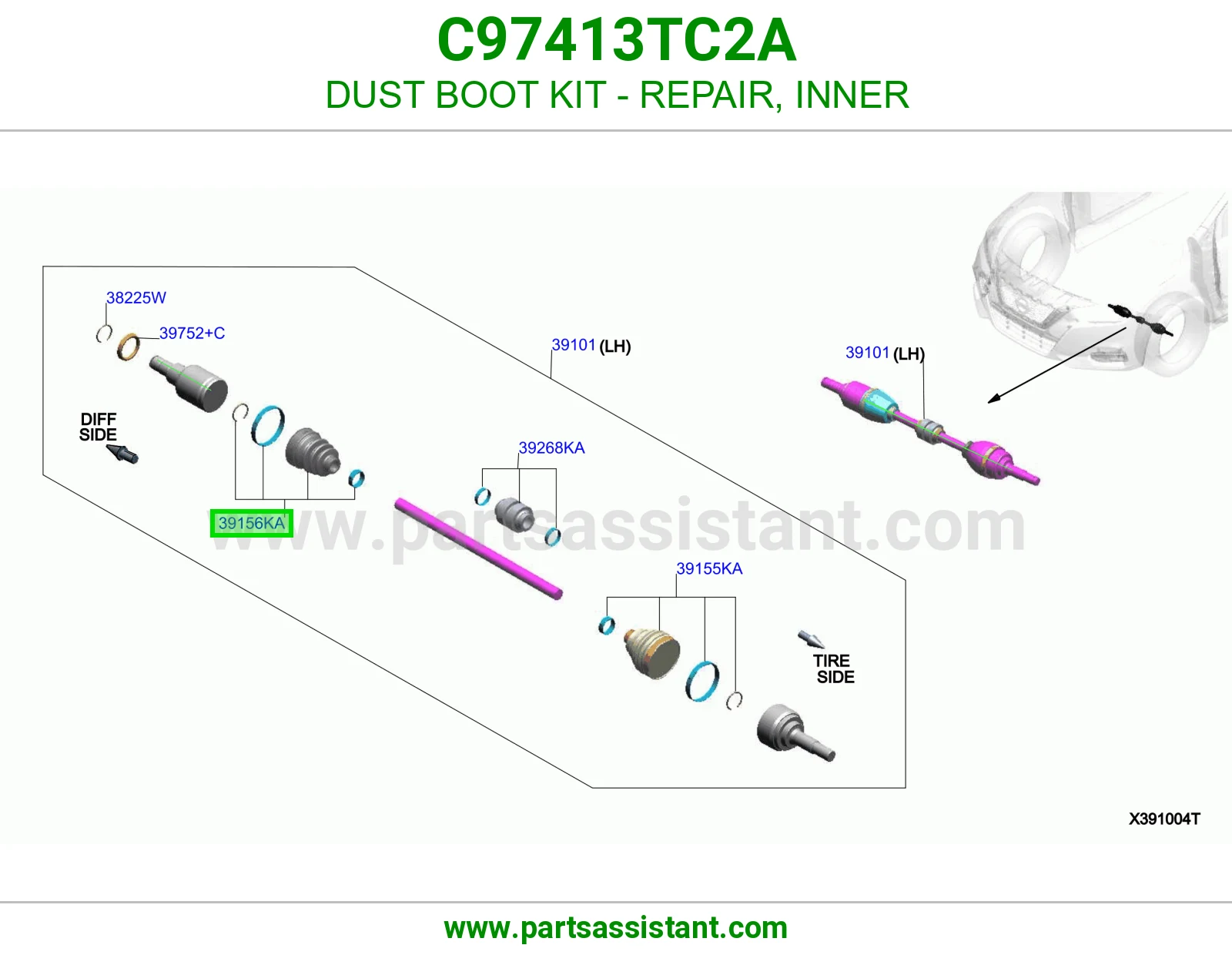 ربله عكس داخلي C97413TC2A