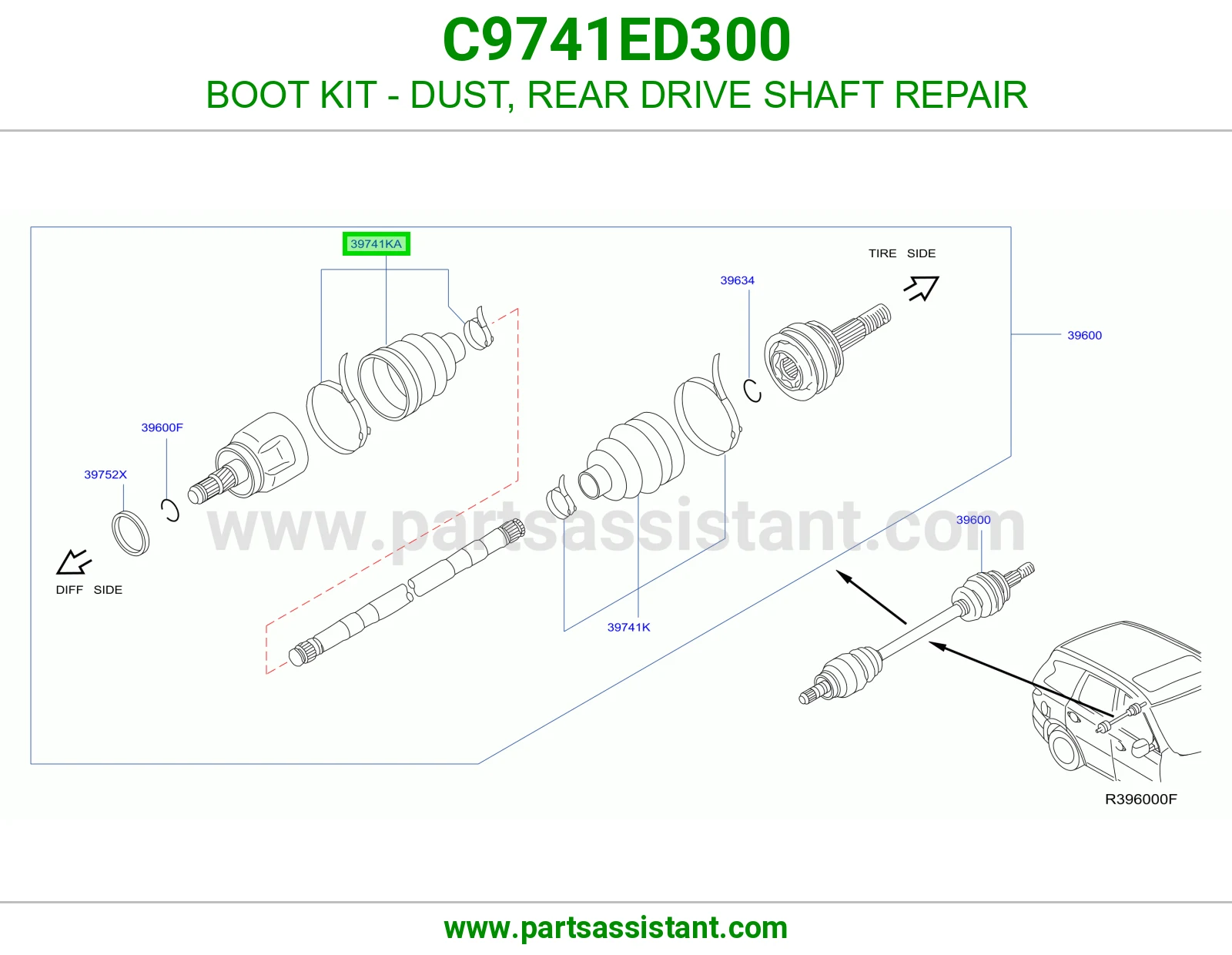 ربله عكس خلفي داخلي C9741ED300