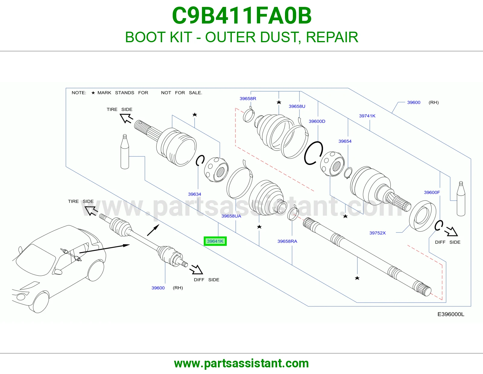ربله عكس خلفي خارجي C9B411FA0B