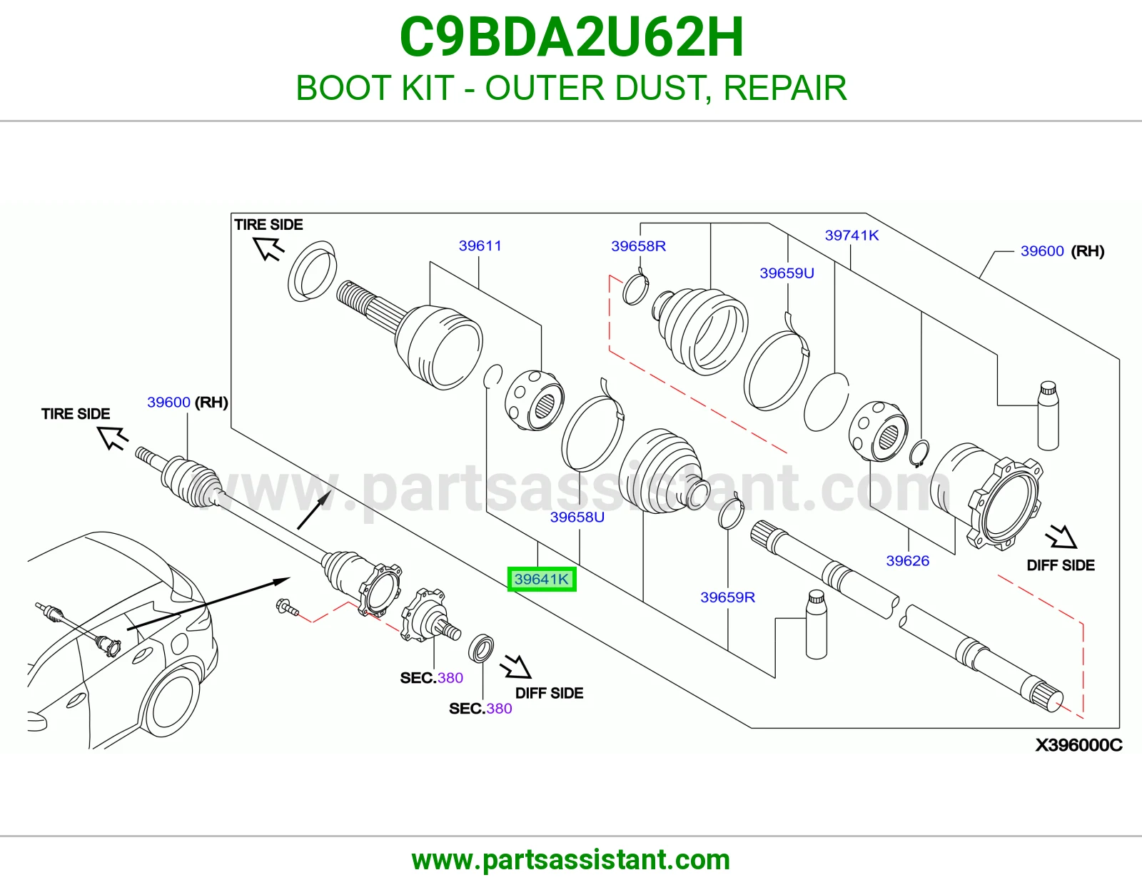 ربله عكس خلفي خارجي C9BDA2U62H