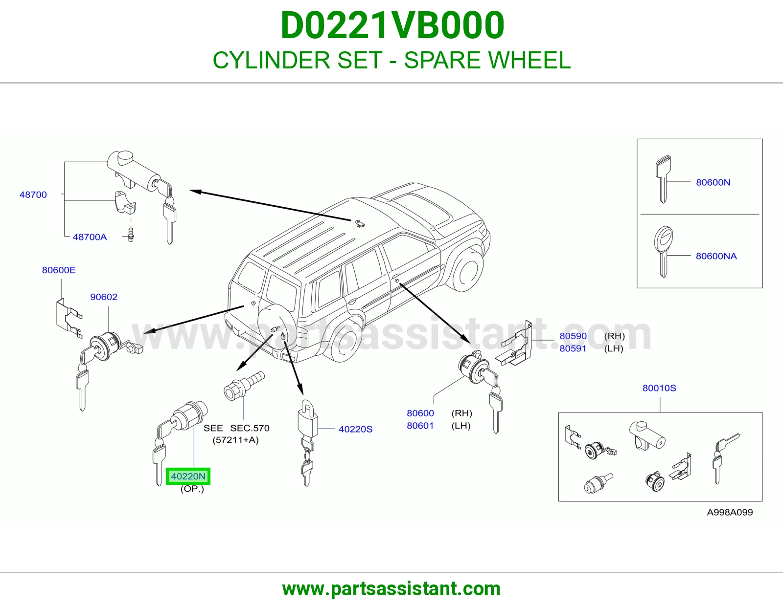 طقم سلندرات استبنة D0221VB000