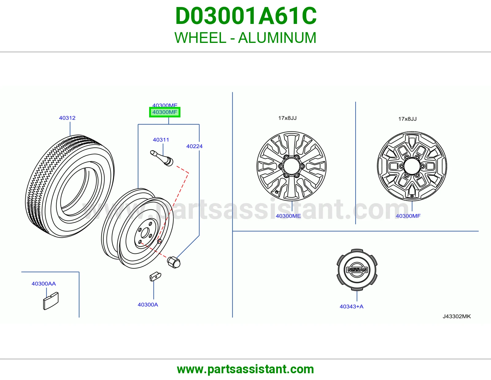 جنط D03001A61C