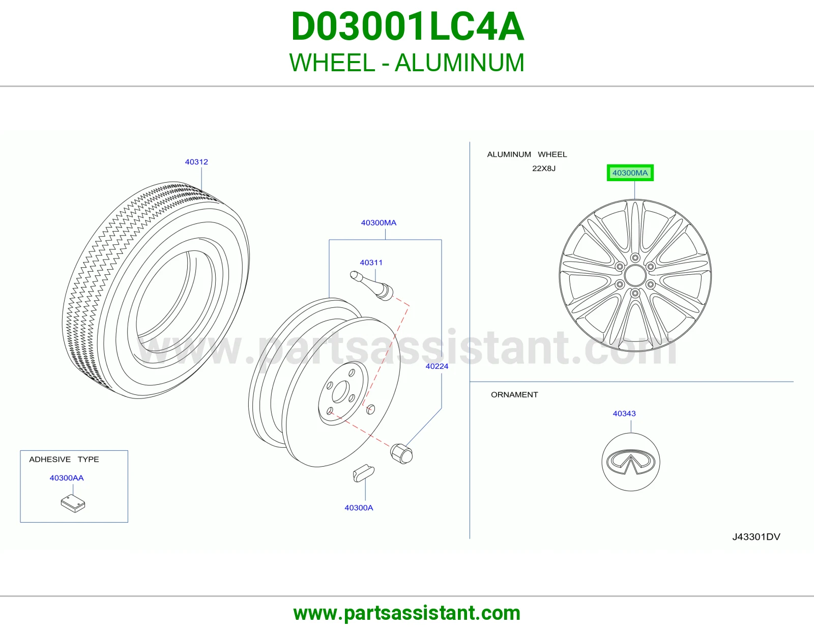 جنط D03001LC4A