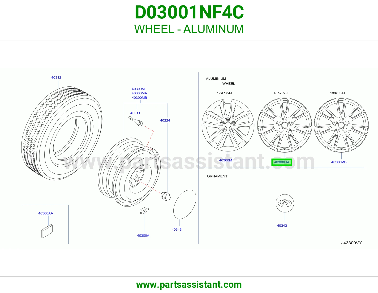 جنط D03001NF4C