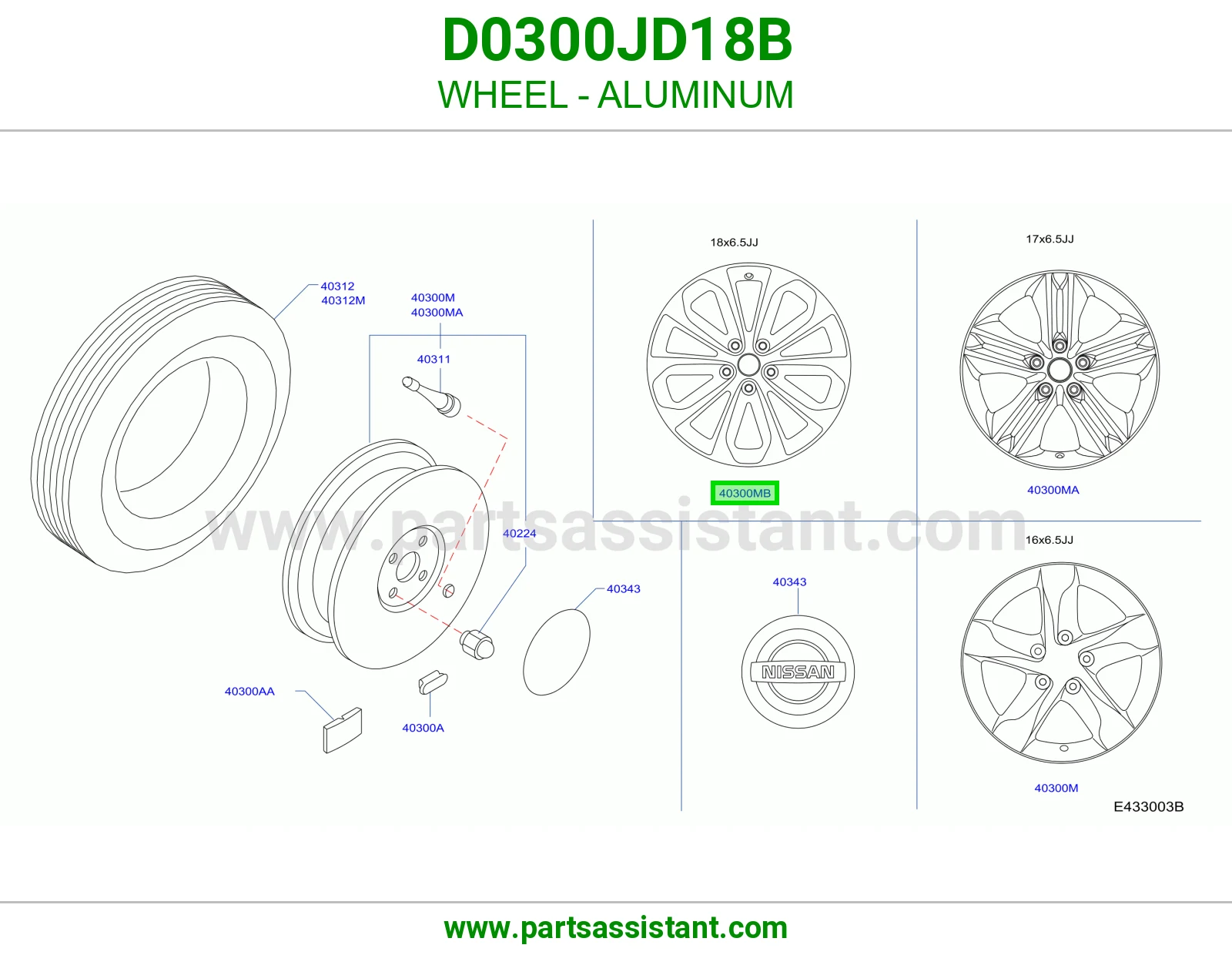 جنط D0300JD18B
