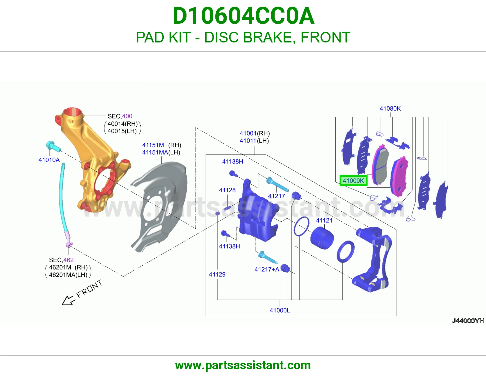 فحمات فرامل امامي D10604CC0A