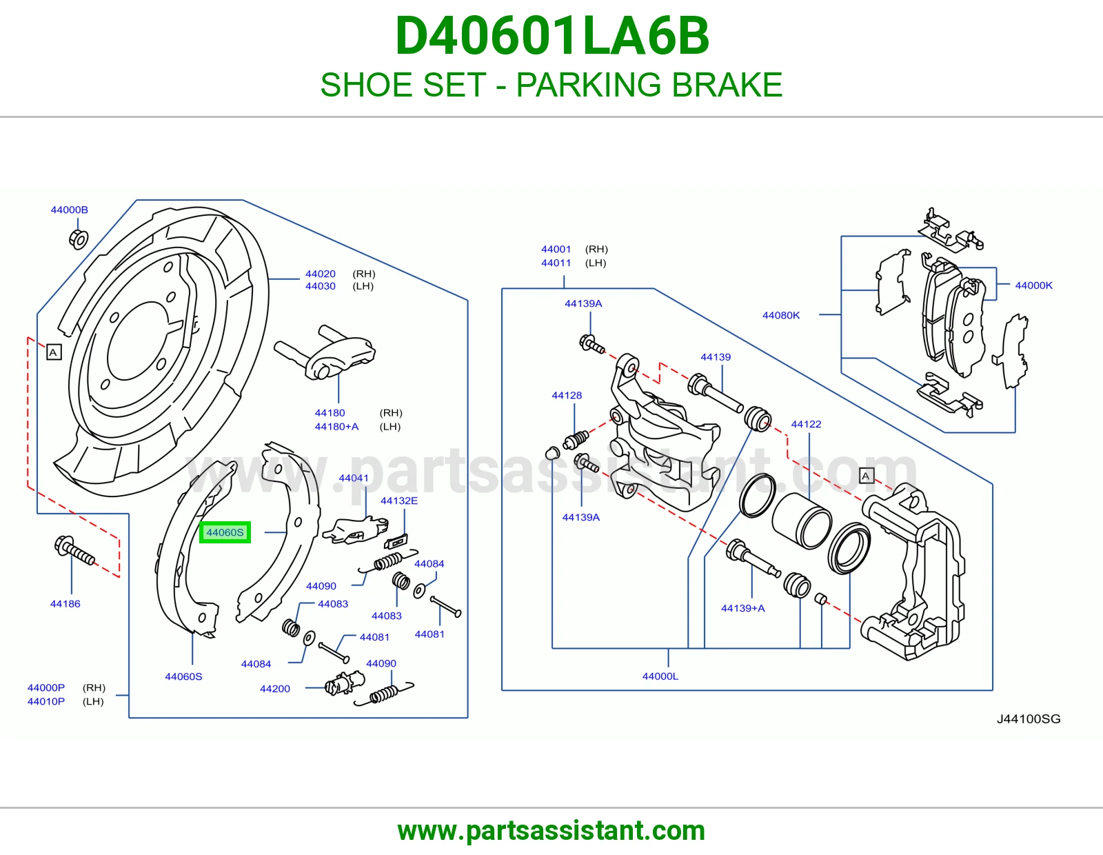 قماش جلنط خلفي D40601LA6B