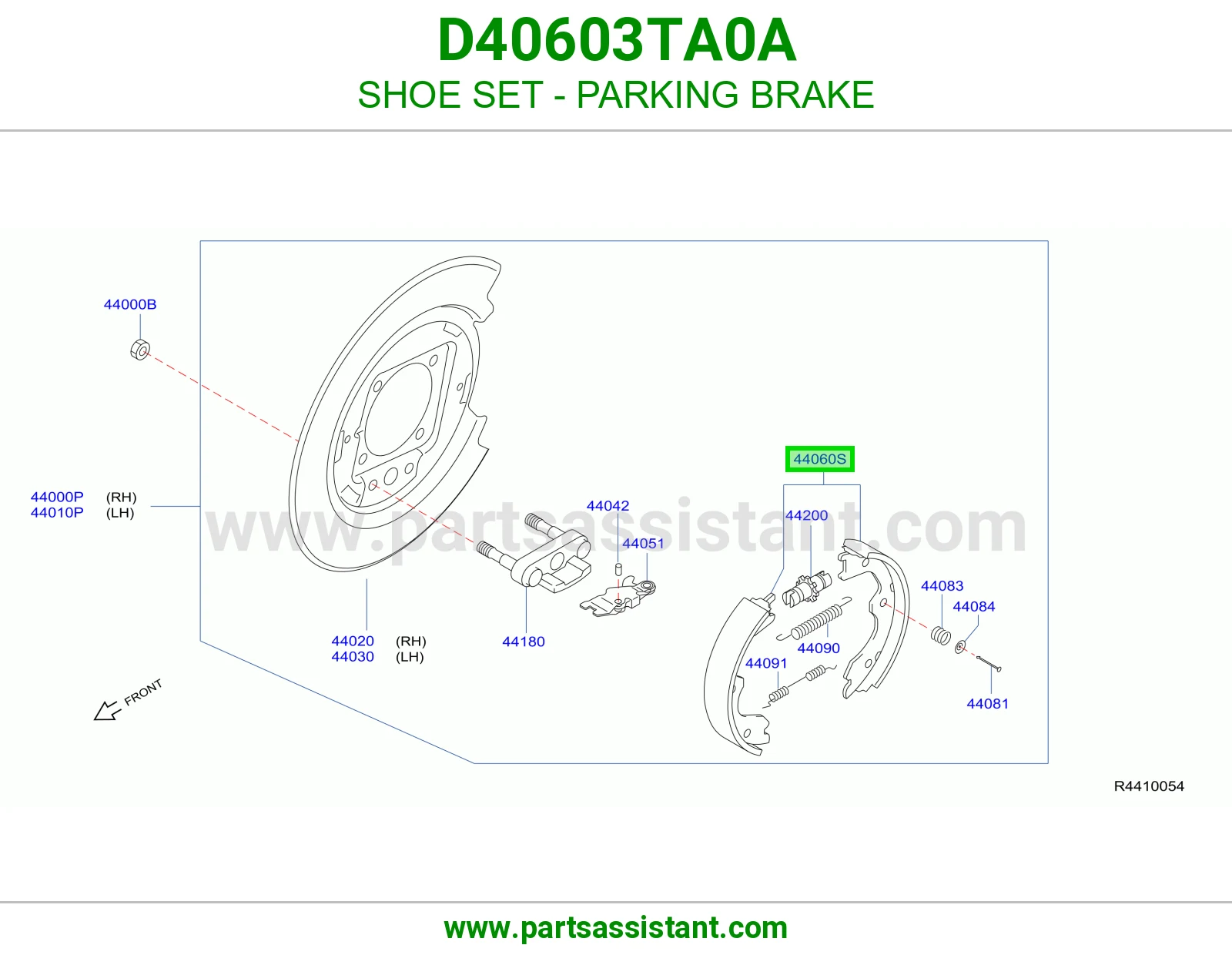 قماش جلنط خلفي D40603TA0A