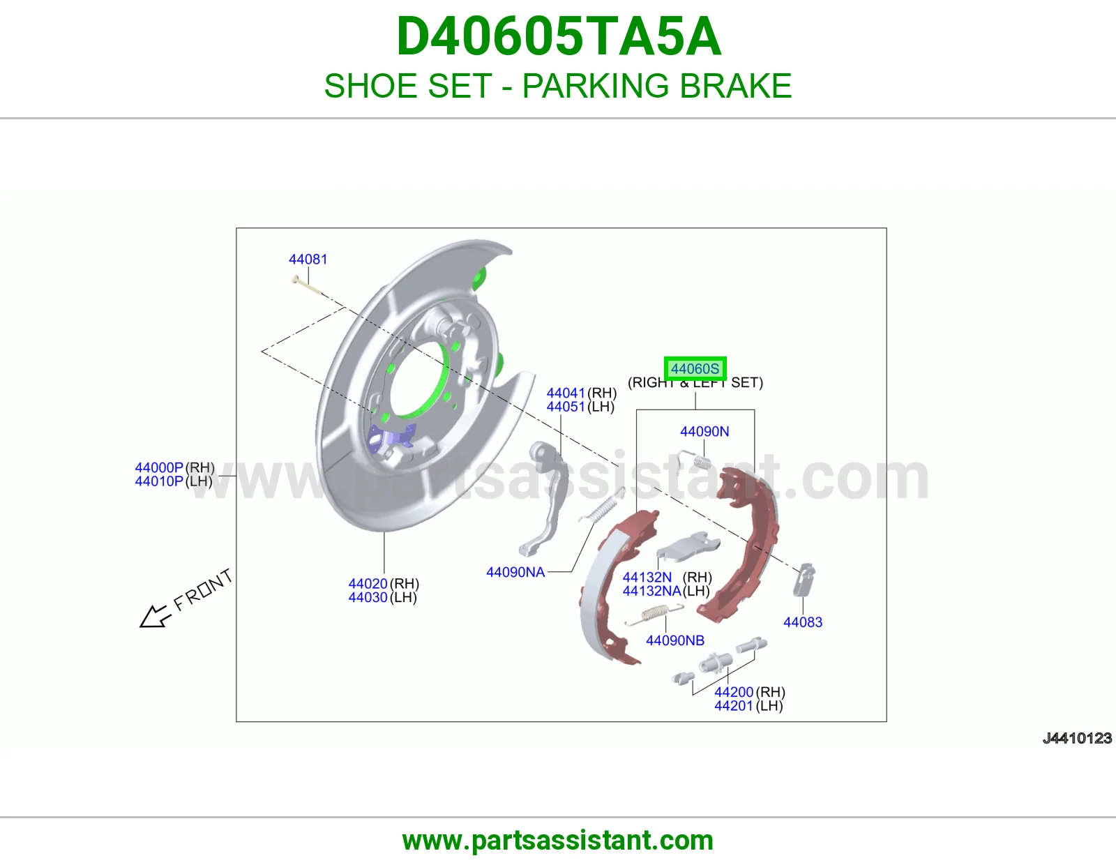 قماش جلنط خلفي D40605TA5A