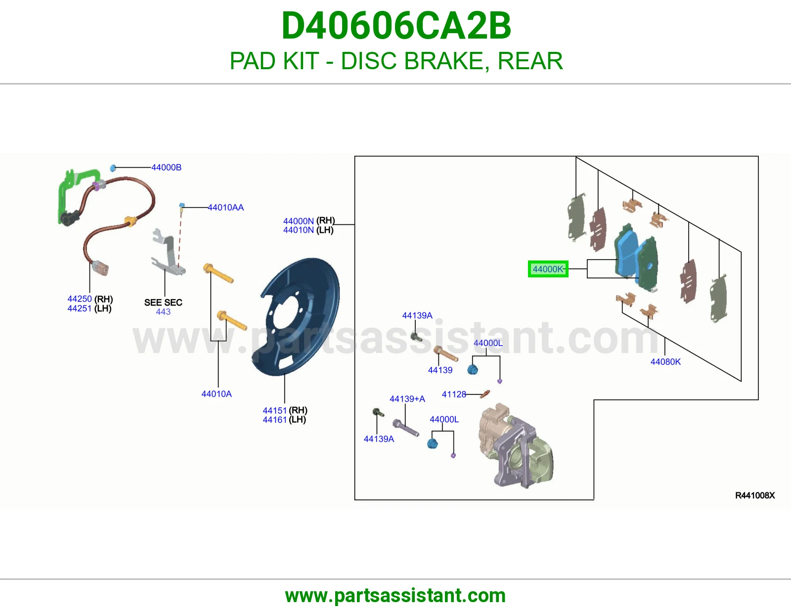 فحمات فرامل خلفي D40606CA2B