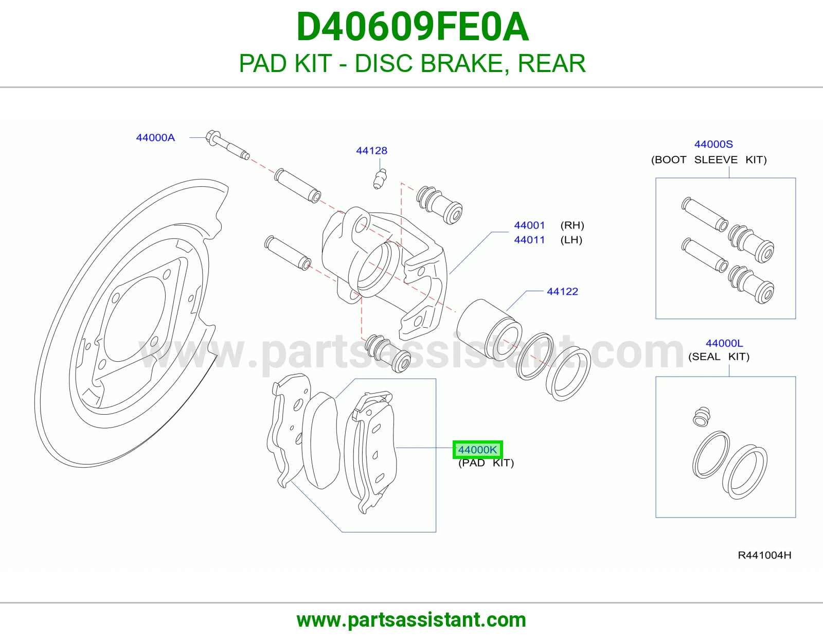 فحمات فرامل خلفي D40609FE0A
