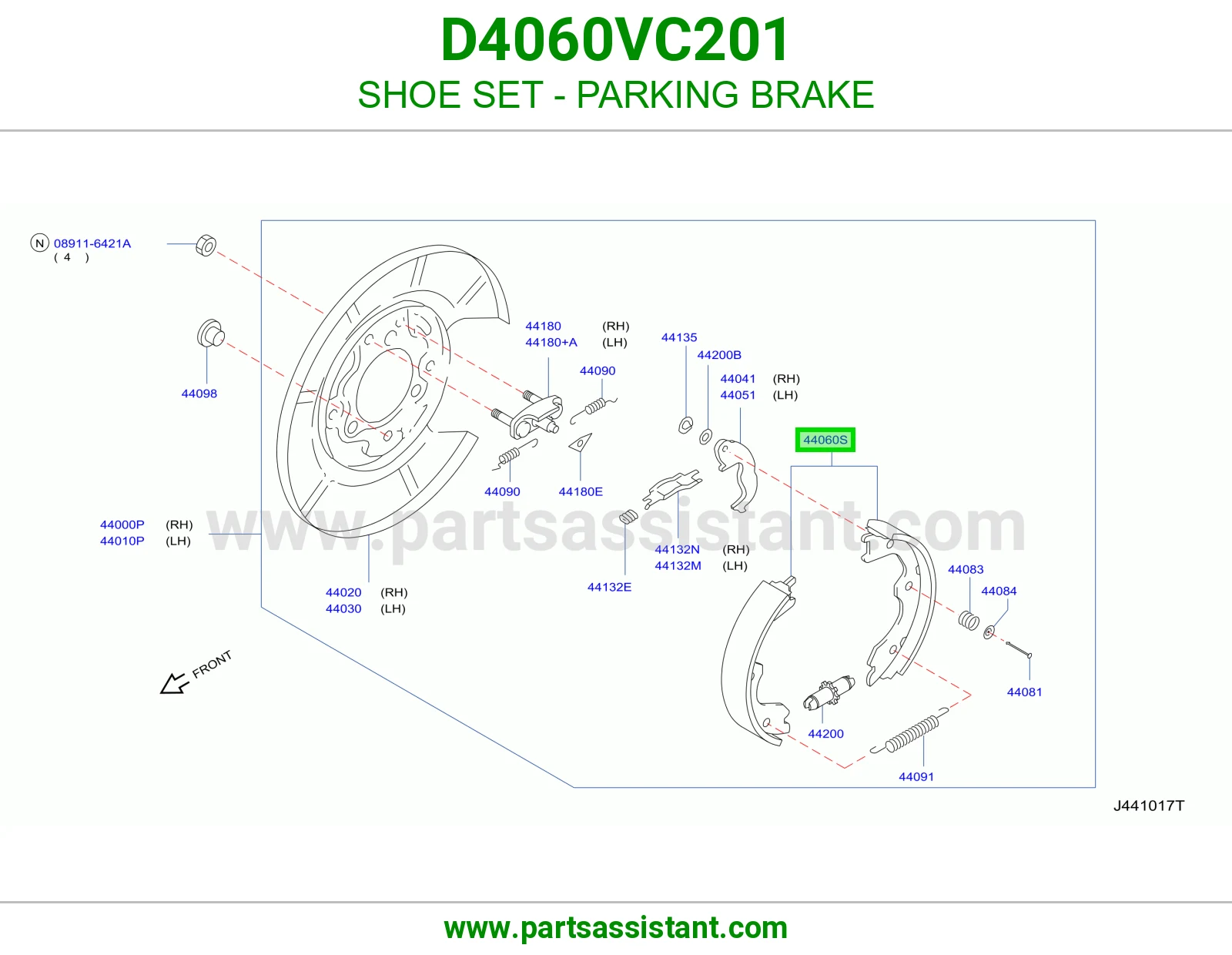 قماش جلنط خلفي D4060VC201