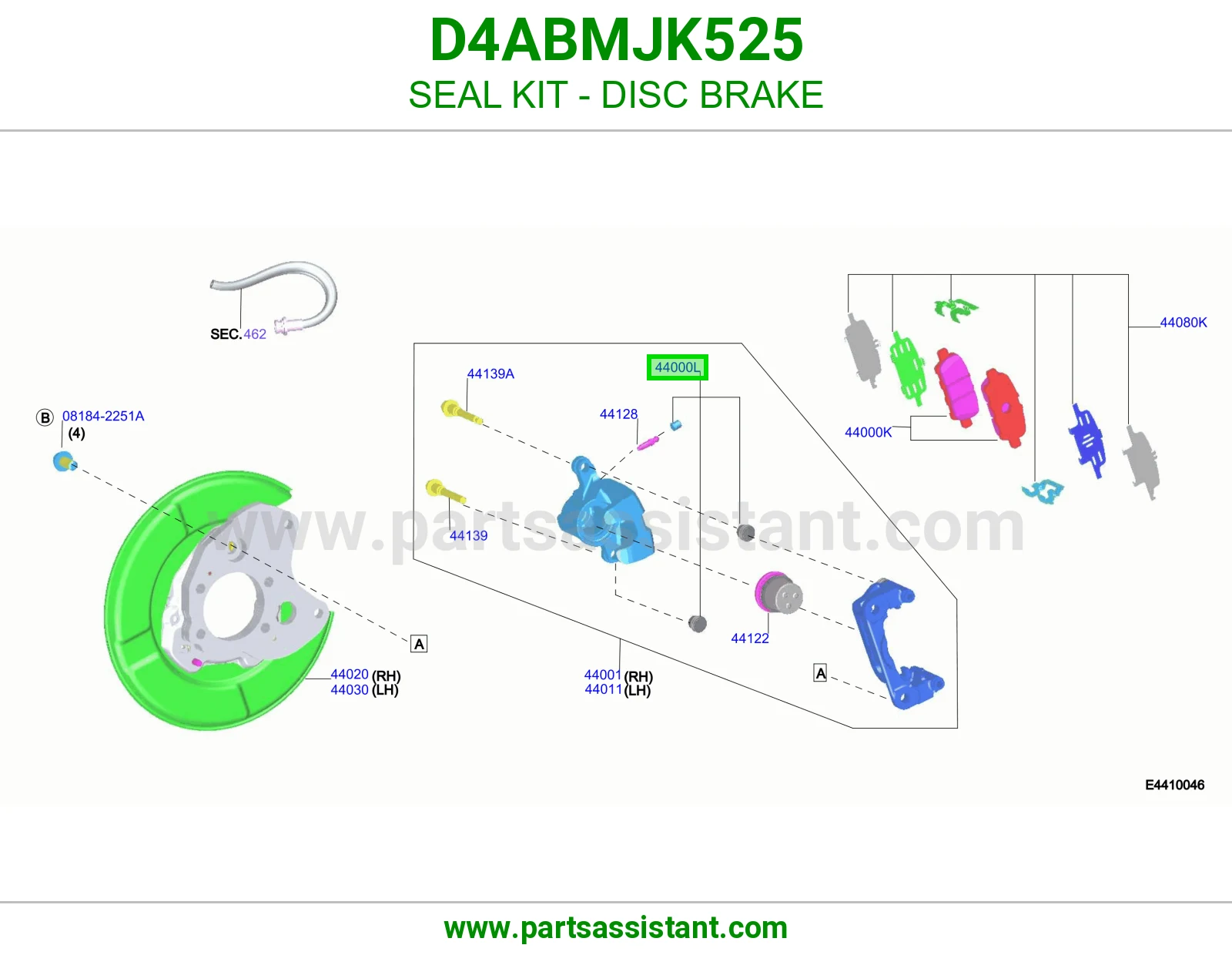 اصلاح كليبر خلفي D4ABMJK525