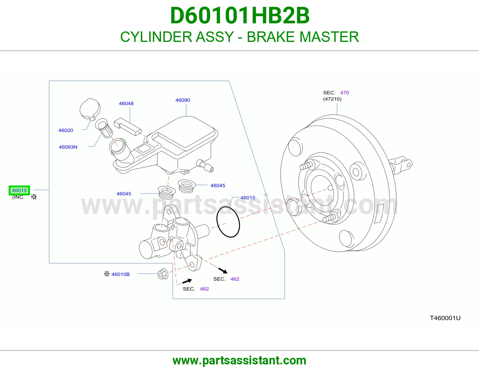 علبه فرامل D60101HB2B