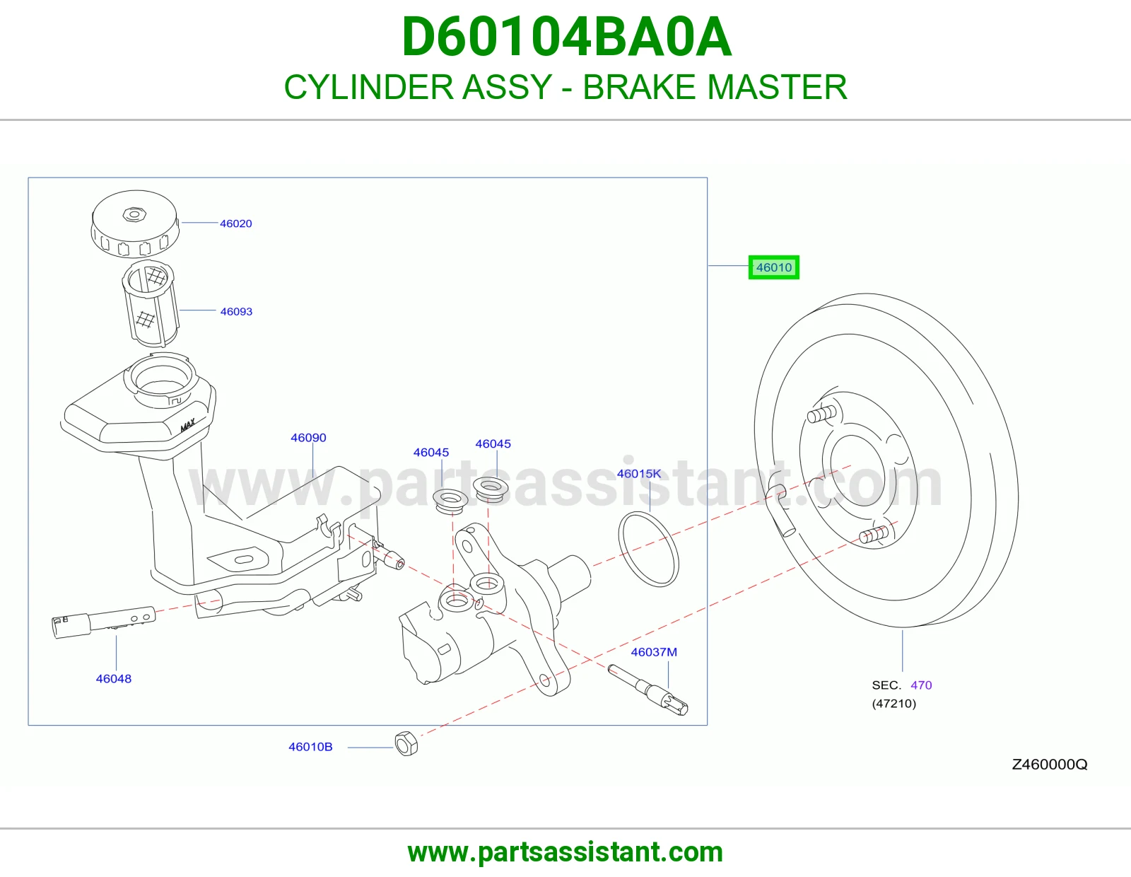 علبه فرامل D60104BA0A