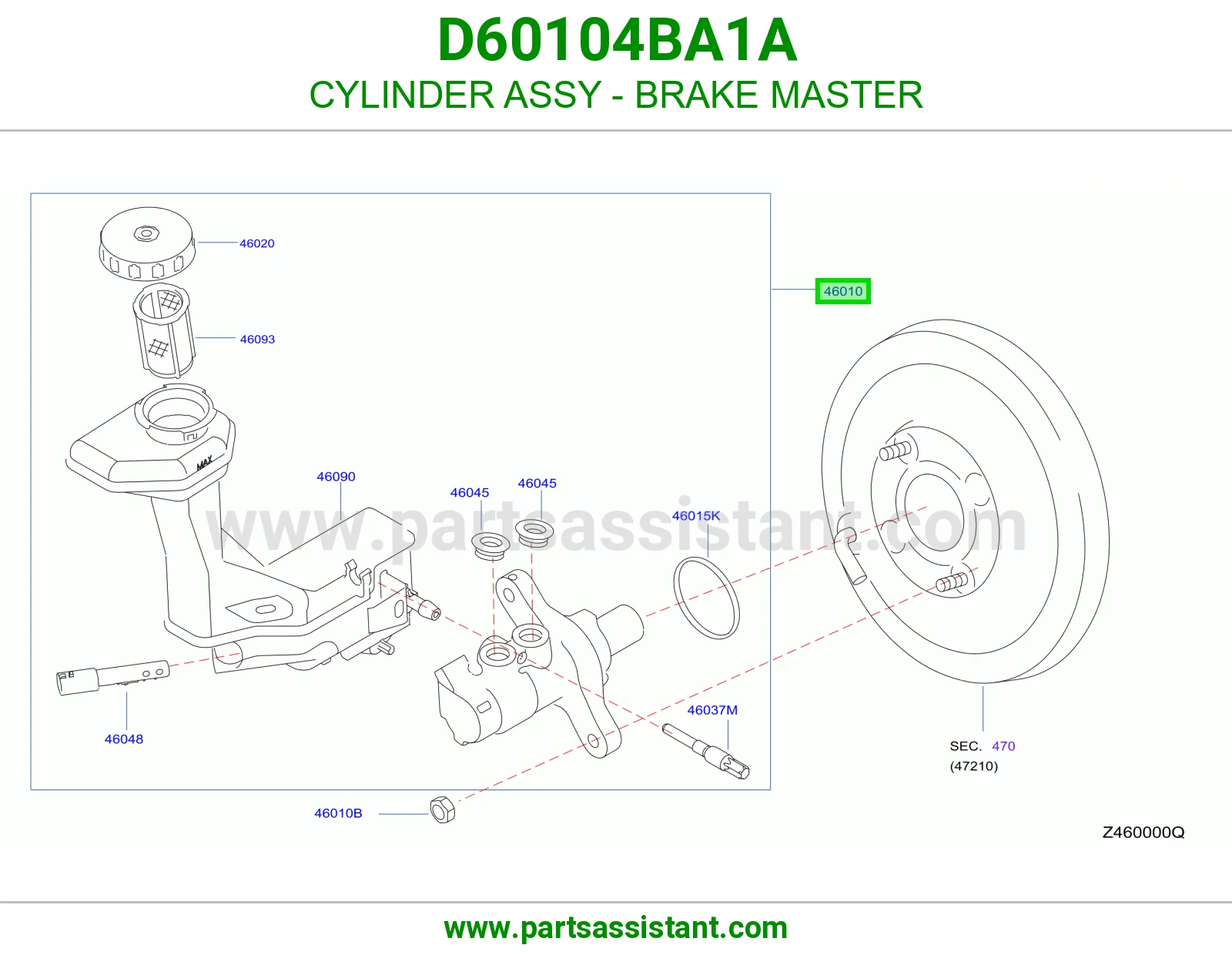 علبه فرامل D60104BA1A