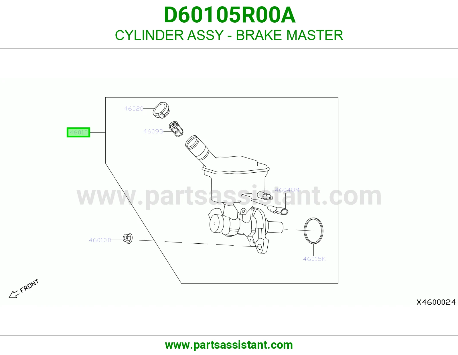 علبه فرامل D60105R00A
