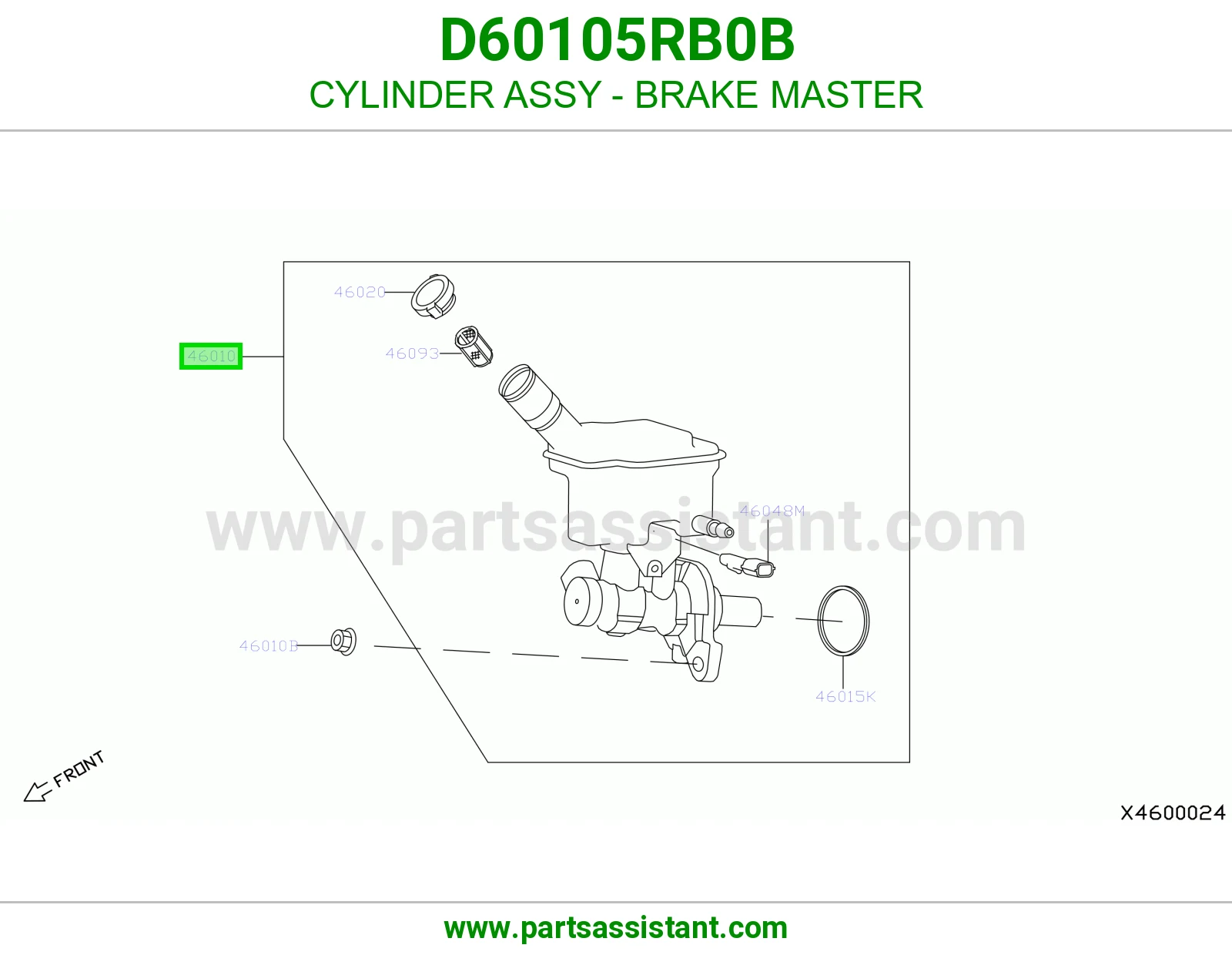 علبه فرامل D60105RB0B