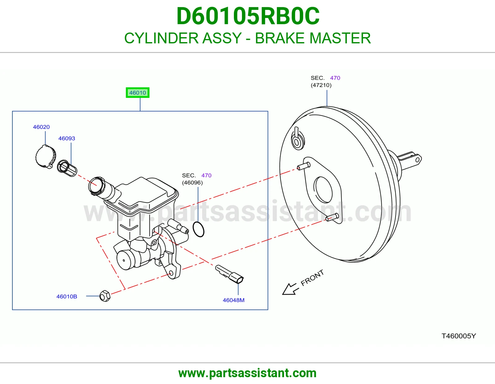 علبه فرامل D60105RB0C