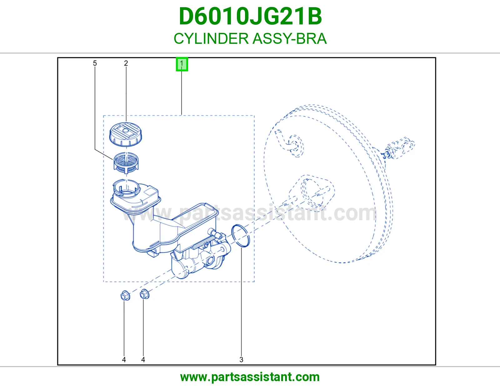 سلندر فرامل كامل D6010JG21B