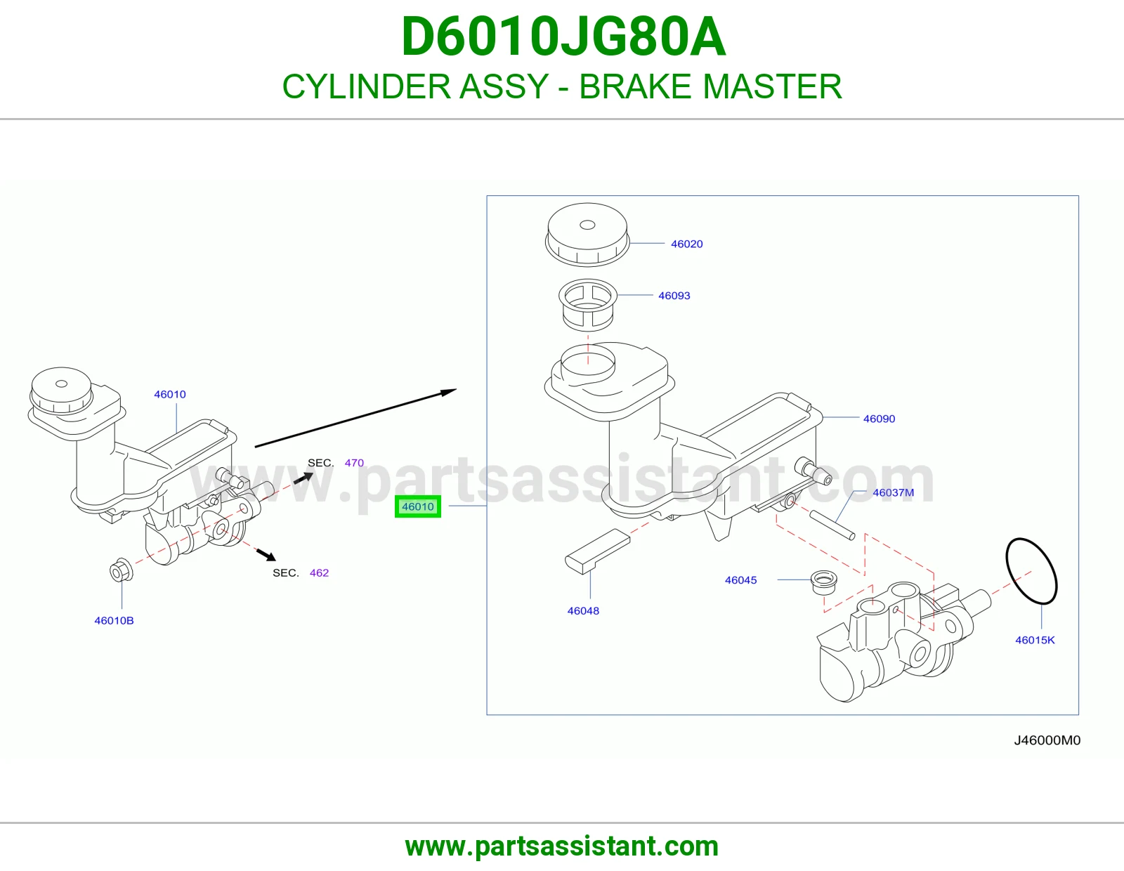علبه فرامل D6010JG80A