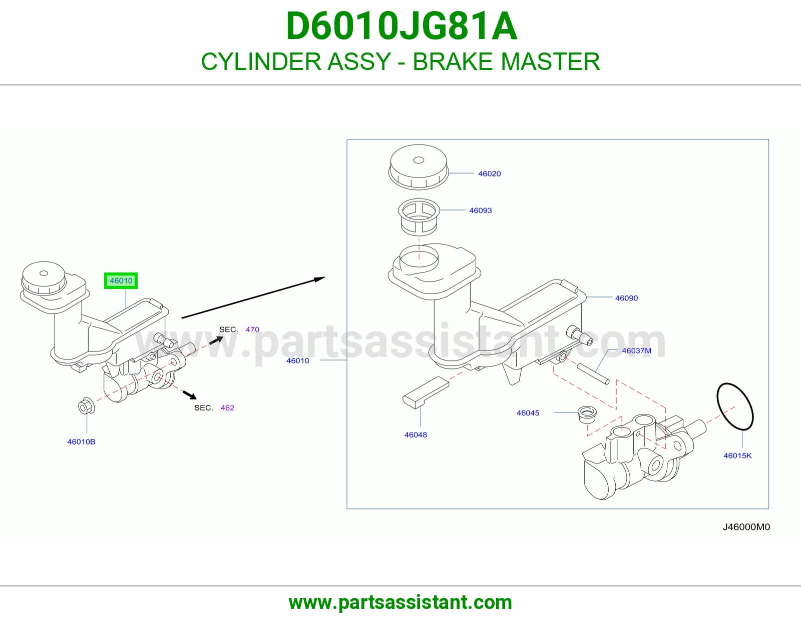علبه فرامل D6010JG81A