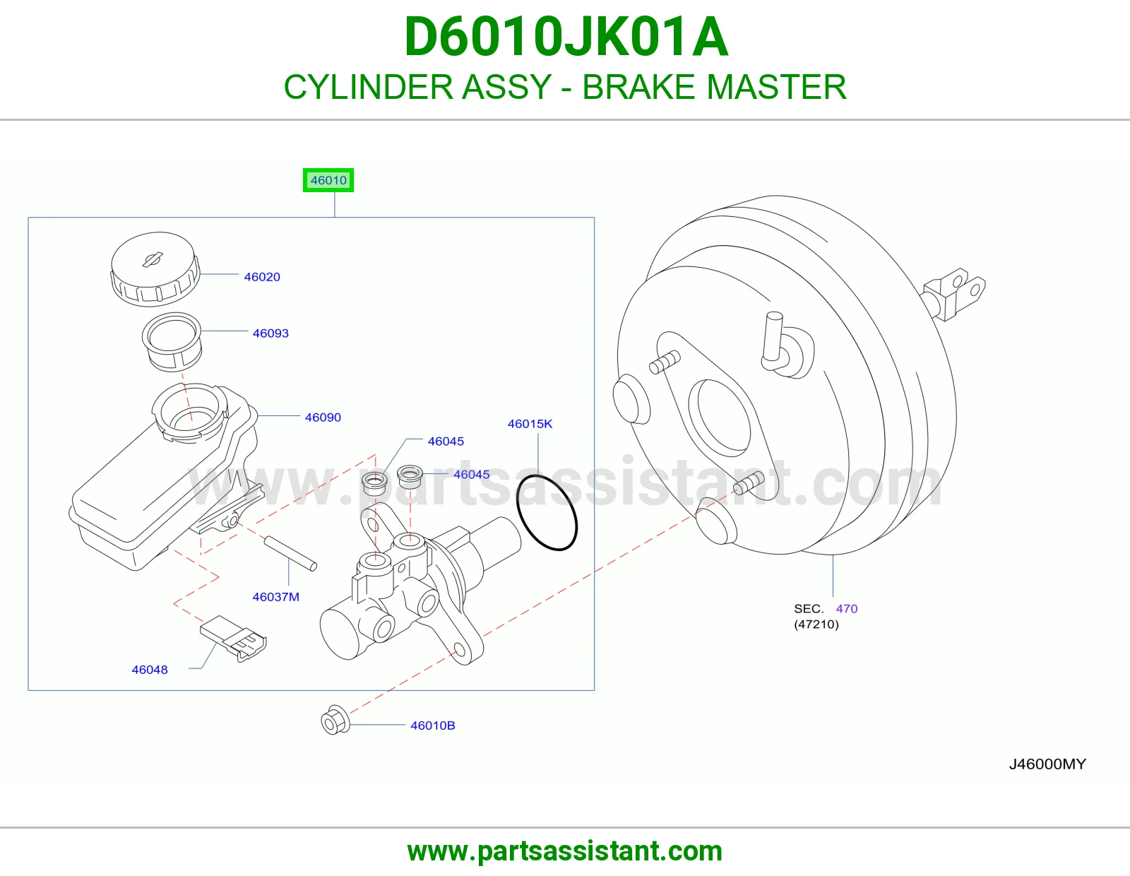 علبه فرامل D6010JK01A