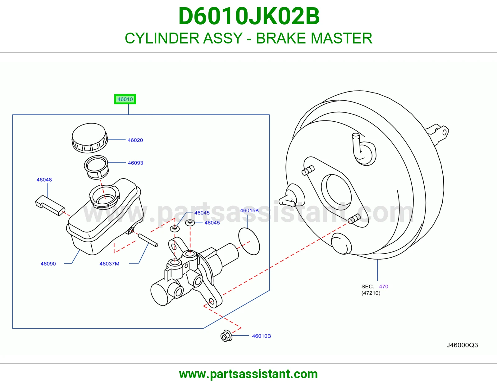 علبه فرامل D6010JK02B