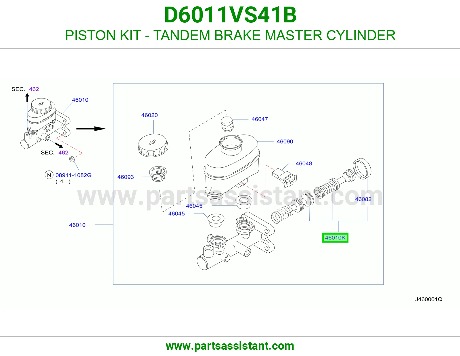 اصلاح علبه فرامل D6011VS41B