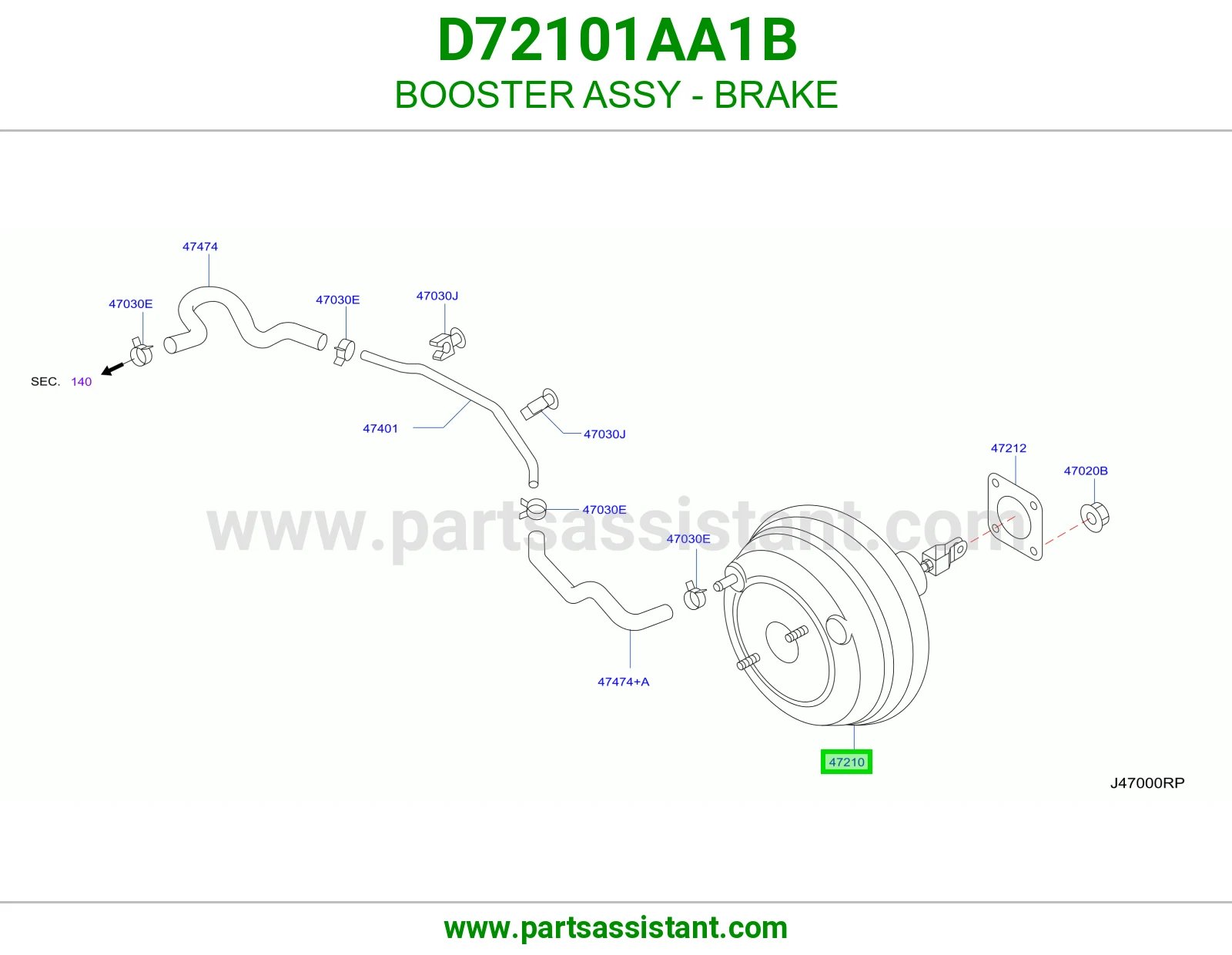باكم فرامل كامل D72101AA1B