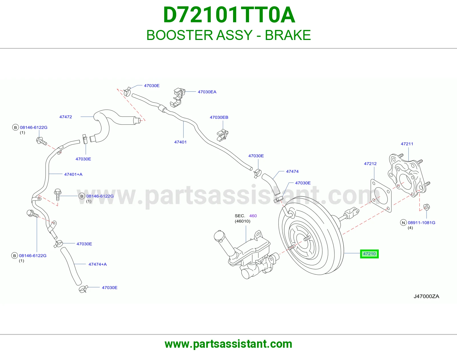 باكم فرامل كامل D72101TT0A