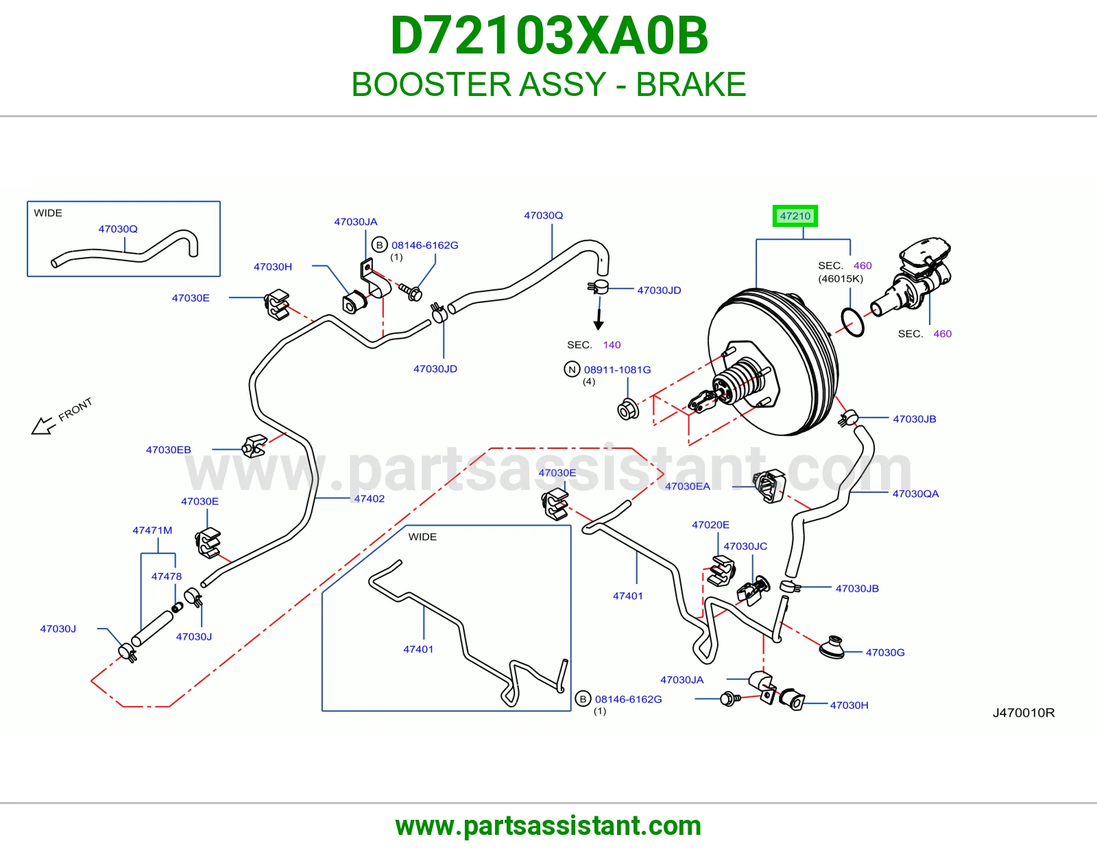 باكم فرامل كامل D72103XA0B
