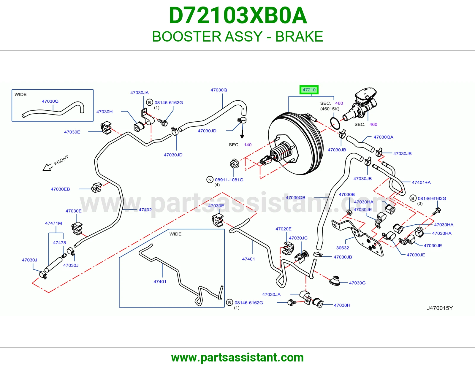 باكم فرامل كامل D72103XB0A