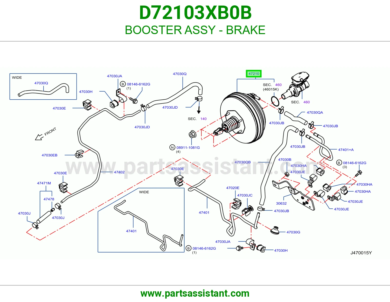 باكم فرامل كامل D72103XB0B