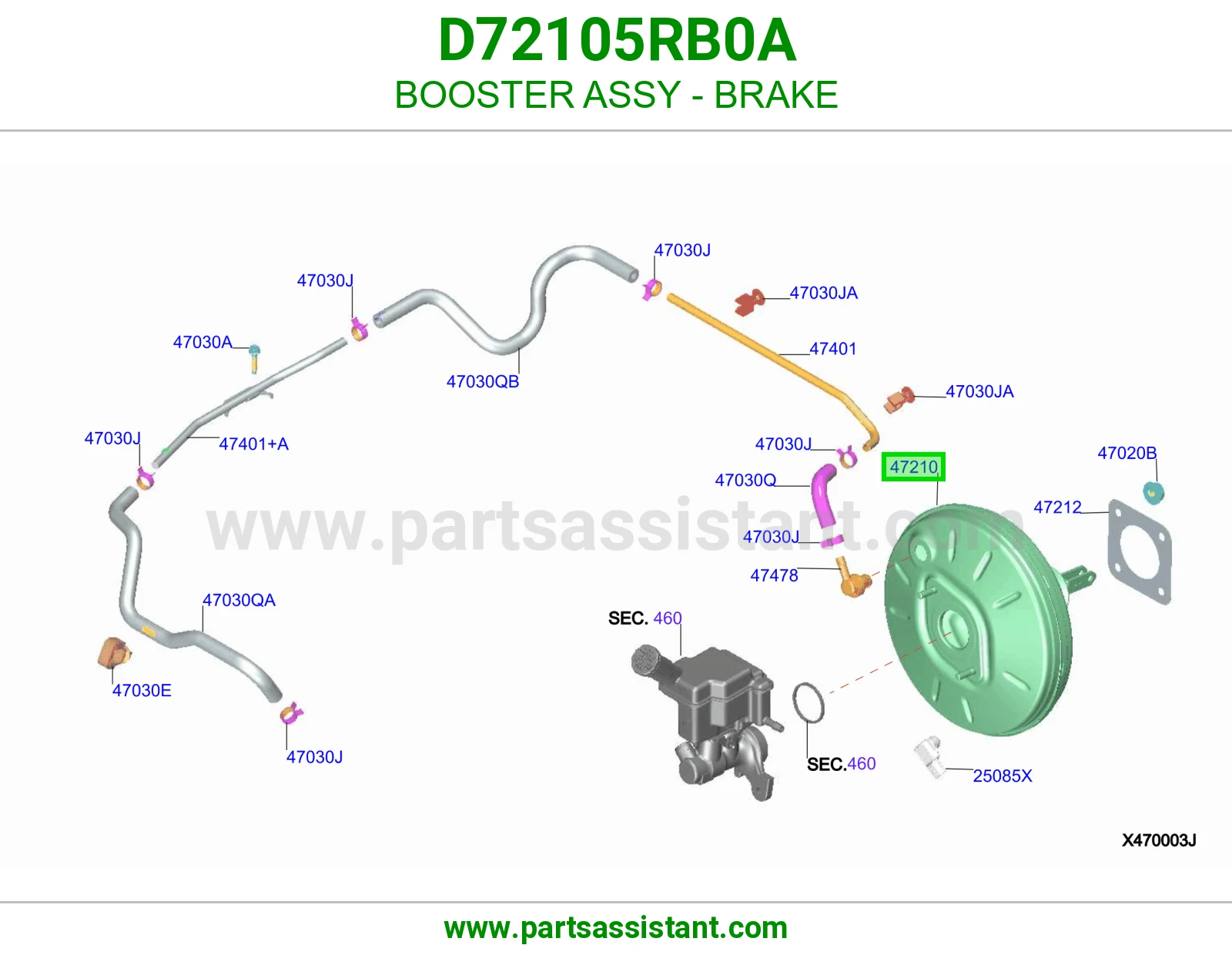 باكم فرامل كامل D72105RB0A