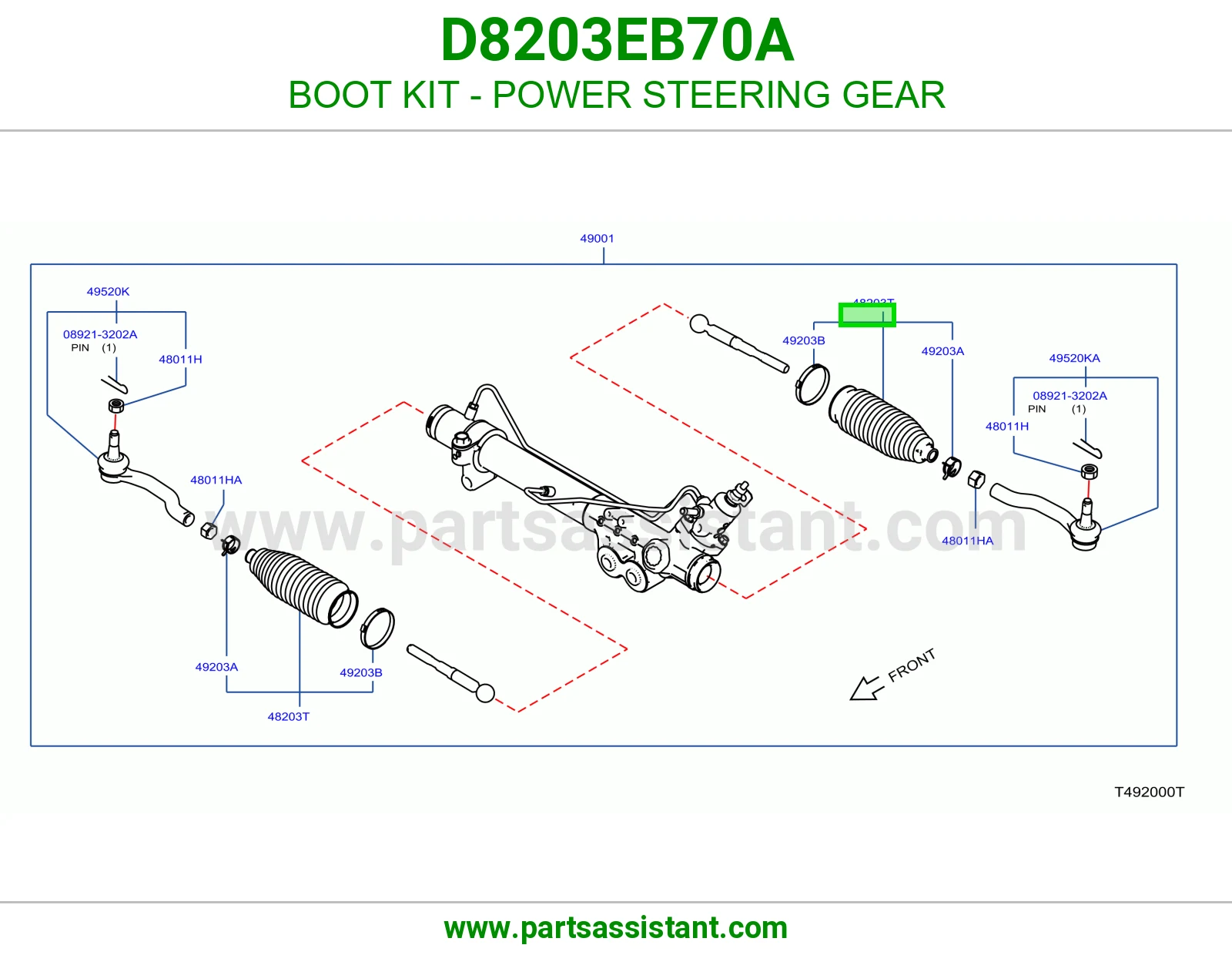 ربله ذراع دركسون داخلي D8203EB70A