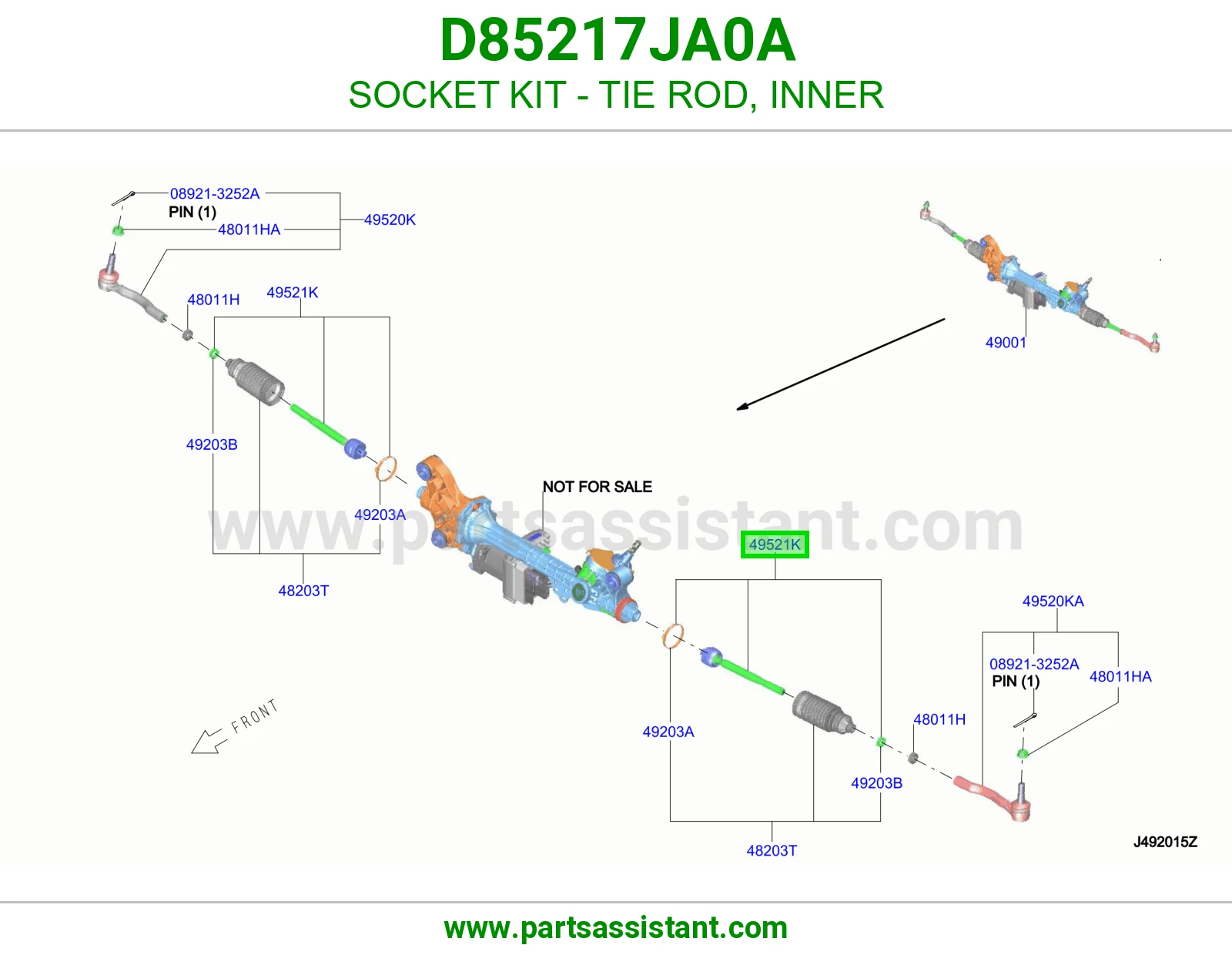 ذراع دركسون داخلي D85217JA0A