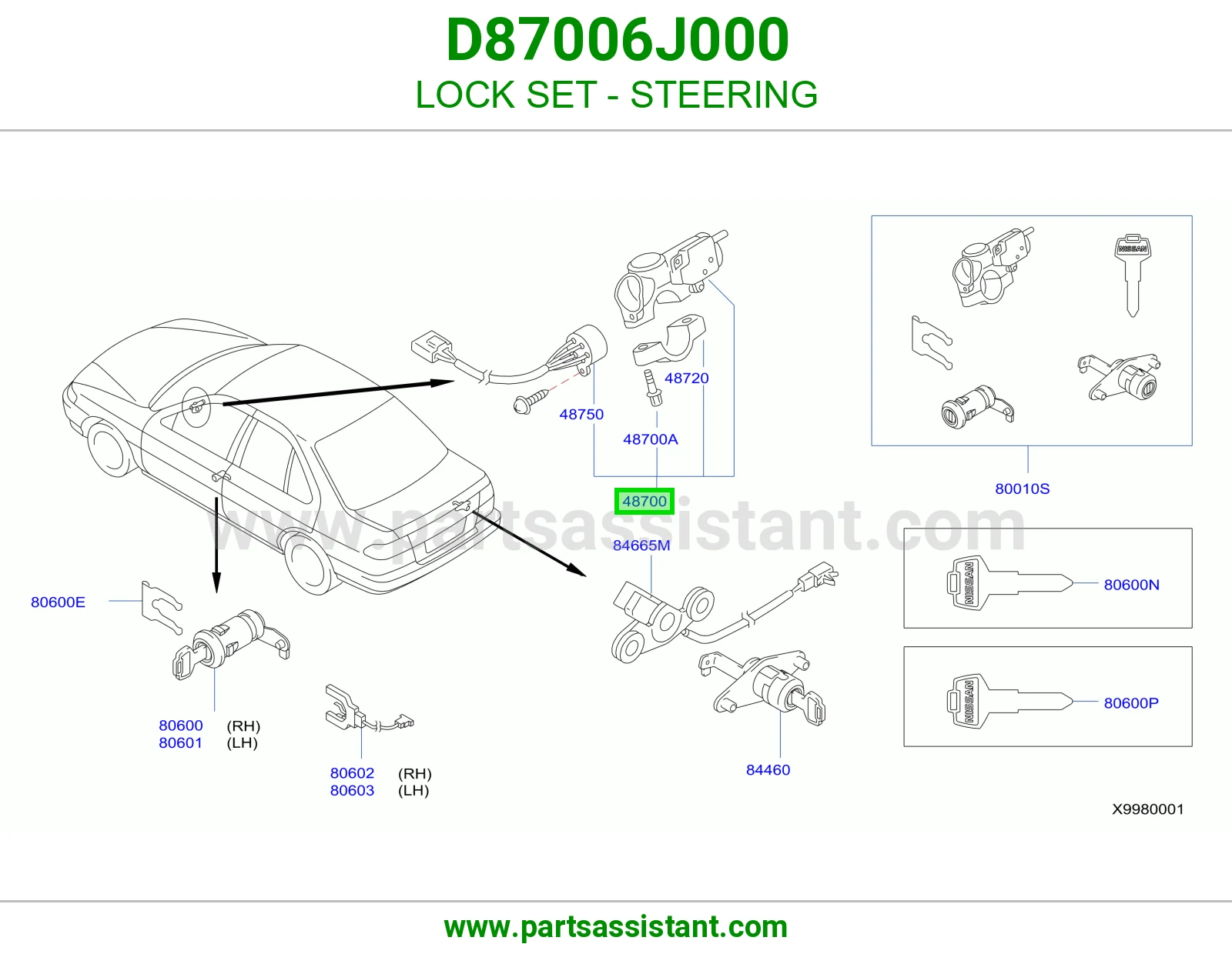 سوتش تشغيل مكينه D87006J000