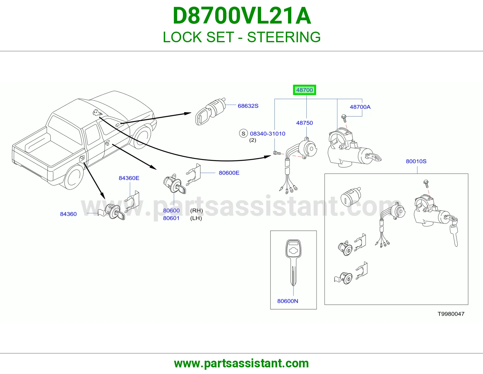 سوتش تشغيل مكينه D8700VL21A