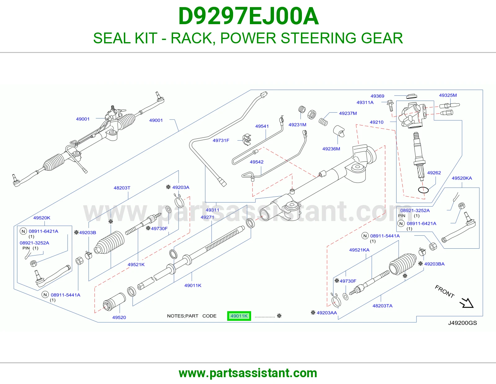اصلاح دوده دركسون D9297EJ00A