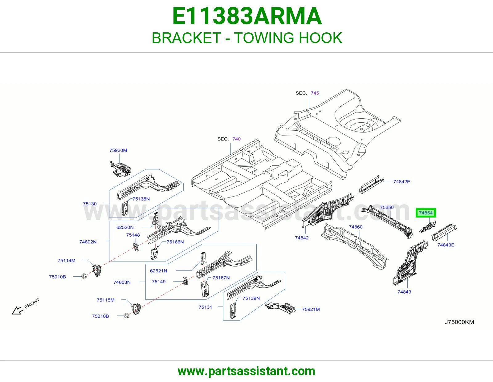 قاعدة هوك سحب E11383ARMA