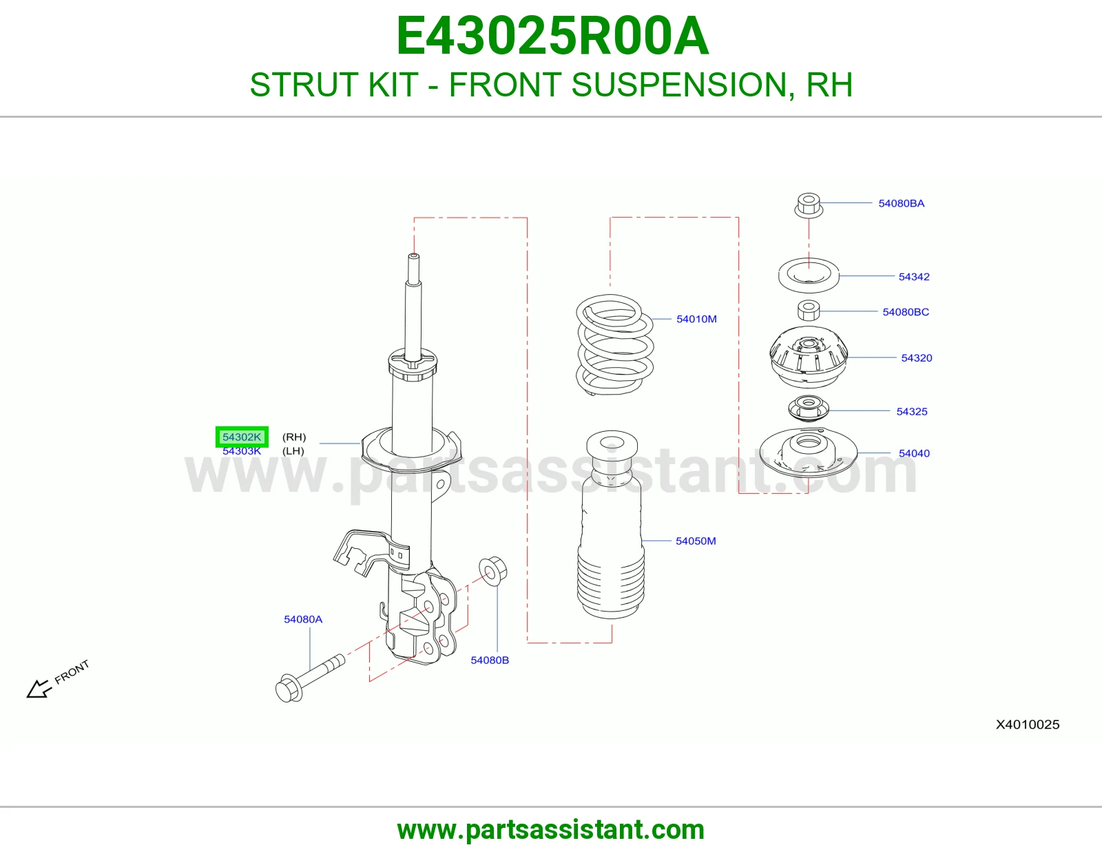 مساعد امامي يمين E43025R00A