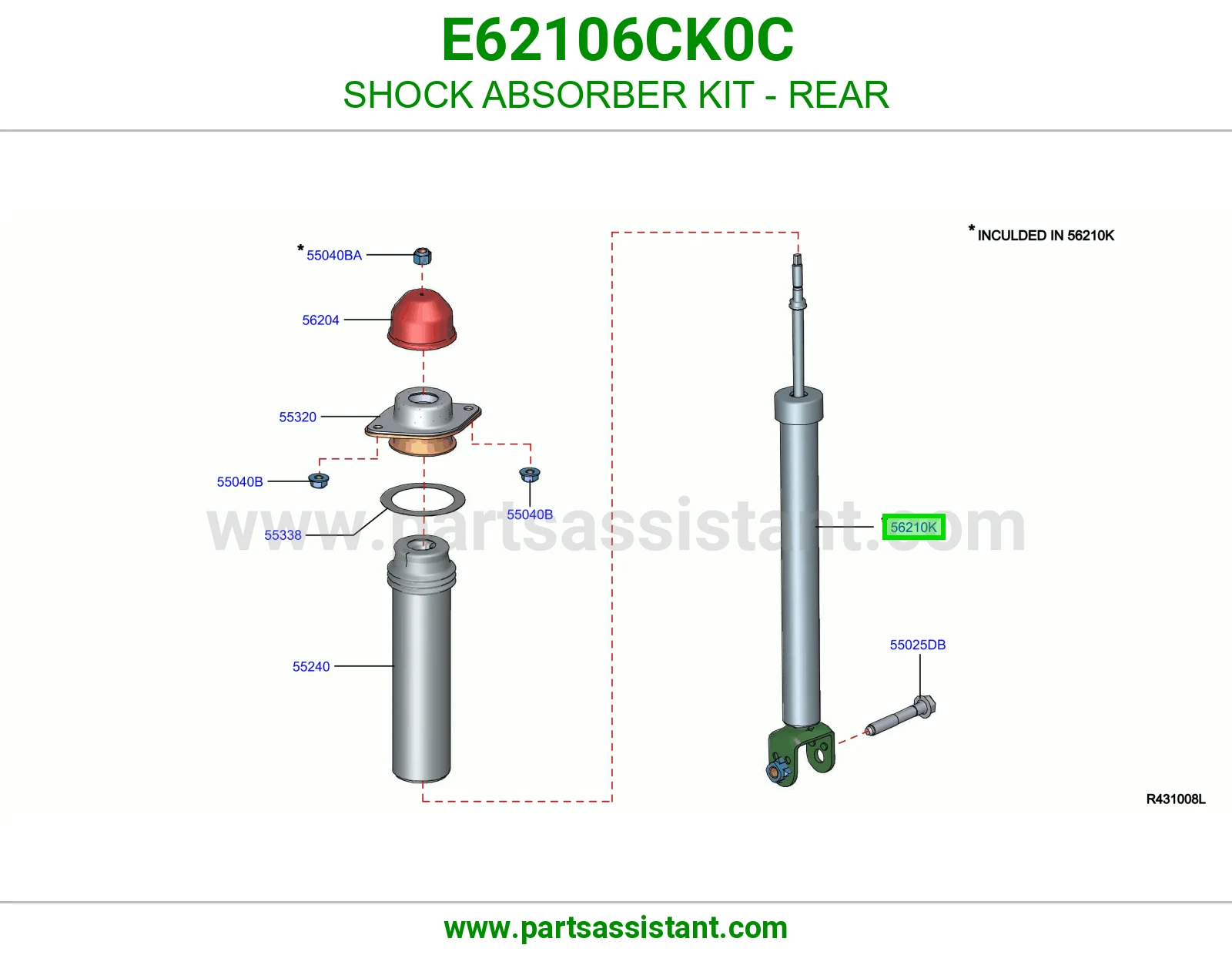 مساعد خلفي E62106CK0C